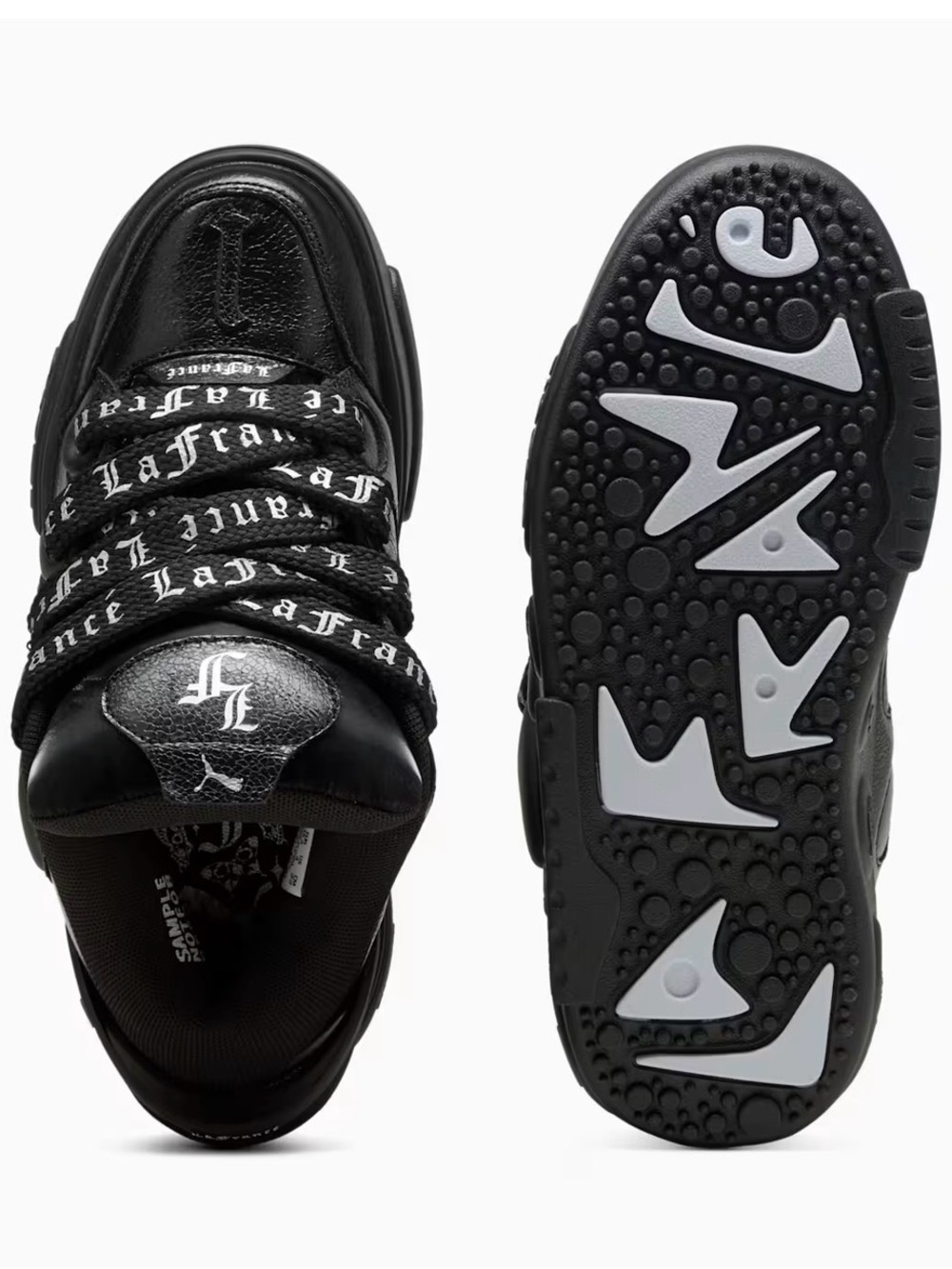 NWOT PUMA La Francé Black Chrome